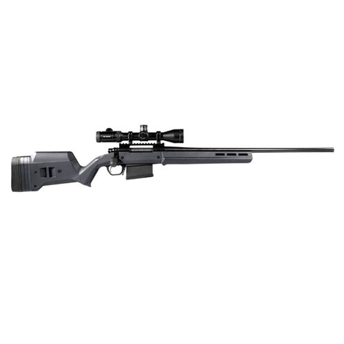 Die Magpul Hunter 700 LA Schaft ist aus verstärktem Polymer, bietet eine verstellbare Länge und Höhe, ist M-LOK-kompatibel und passt perfekt auf Remington 700 LA.