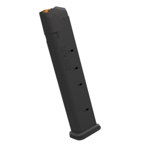 Die PMAG GL9 bietet hohe Kapazität, robuste Polymerkonstruktion, einfache Identifikation und ist mit allen GLOCK 9mm Modellen kompatibel.