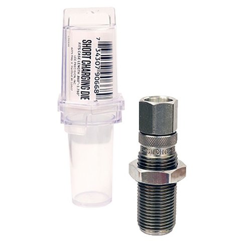 Die Lee Rifle Charging Die ist ideal für kleine Patronen, kompatibel mit Auto Disk Powder Measure und Pro Auto Disk, ohne das Hülsenmündungs zu erweitern.