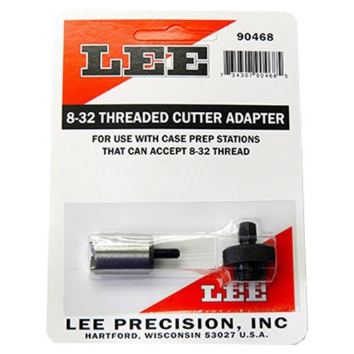Der LARGE THREADED CUTTER ADAPTER mit 8-32 Gewinde ist ideal für gängige powered case preparation centers und sorgt für präzises und effizientes Arbeiten.