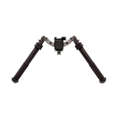 Der 5-H Atlas Bipod ist aus robustem 6061-T6 Aluminium, bietet eine Höhenverstellung von 5-10,2