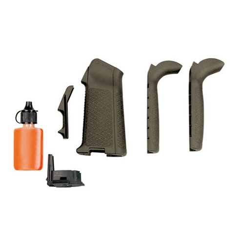 Das MIAD GEN 1.1 Grip Kit von MAGPUL bietet anpassbare Einsätze für optimalen Grip, einen Gummikern für Zubehör und passt auf alle AR15/M4 sowie viele AR-308 Modelle.