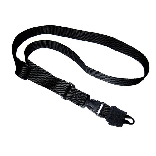 Der CQB Single Point Sling bietet komfortables Tragen mit mil-spec Webbing, einem geräuschlosen Hook Silencer Sleeve und einem schnellen HK Snap Hook für einfache Handhabung.
