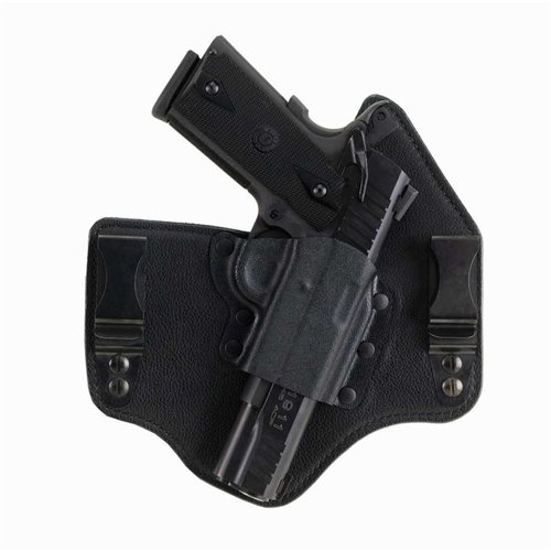 Der KINGTUK Holster bietet einfachen Tragekomfort und optimale Versteckmöglichkeit mit einem atmungsaktiven Leder-Design und robustem Kydex® für sicheren Halt.