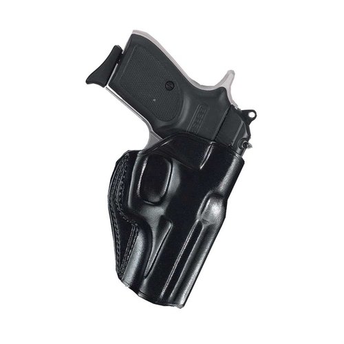 Das Stinger™ Holster aus hochwertigem Sattelleder bietet schnellen Zugriff auf deine Ruger® LCP® mit Lasermac, sicher und unauffällig hinter der Hüfte.