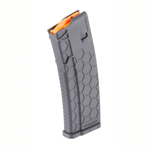 Die Hexmag Series 2 AR-15 Magazine bieten 30 Schuss, eine robuste Bauweise, einfaches Laden und sind 100% kompatibel mit vielen Waffen. Made in USA!