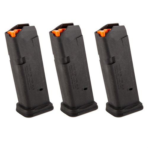 Die PMAG® GL9® für Glock® 19 bietet zuverlässige Leistung mit einer robusten Polymerkonstruktion, anti-kippendem Follower und leicht zu reinigendem Boden.