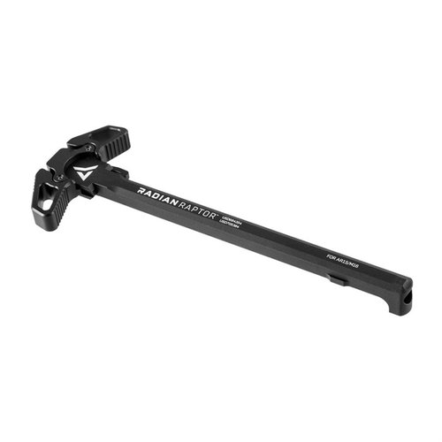 Der Raptor™ Ambidextrous Charging Handle von Radian Weapons ermöglicht schnelles Laden von beiden Seiten, gefertigt aus 7075 Aluminium und milspec anodisiert.