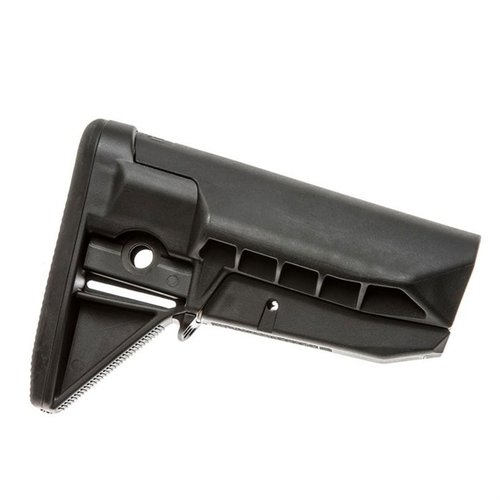 Der BCMGunfighter SOPMOD Stock MOD 0 bietet eine verbesserte Wangenauflage, robuste Stahlverschlüsse, zwei QD-Schwenkanschlüsse und einen bequemen Rückstoßpolster.