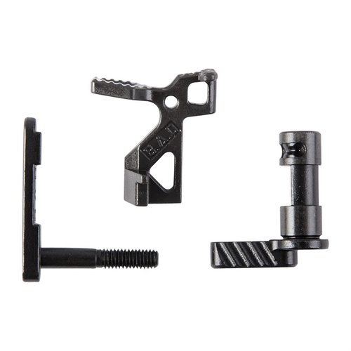 Das Battle Arms Enhanced Lower Parts Kit verbessert die Bedienung deiner AR-15 mit einem einfach zu installierenden Safety Selector, Magazine Catch und Bolt Catch.