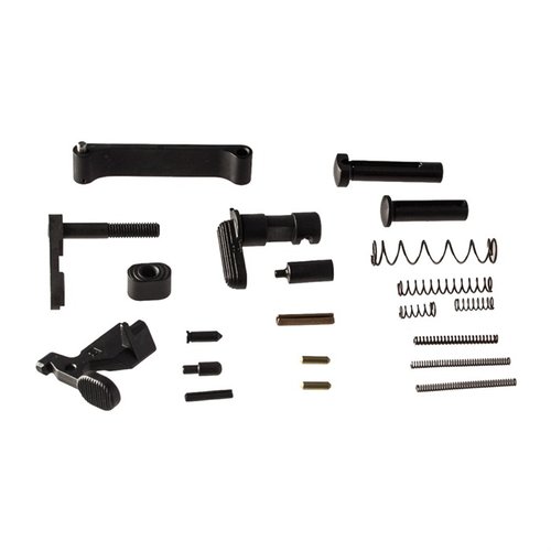 Das Geissele AR-15 Lower Parts Kit enthält alle 17 notwendigen Teile für deinen unteren Empfänger, hergestellt nach Mil-Spec für optimale Passform und Funktion.