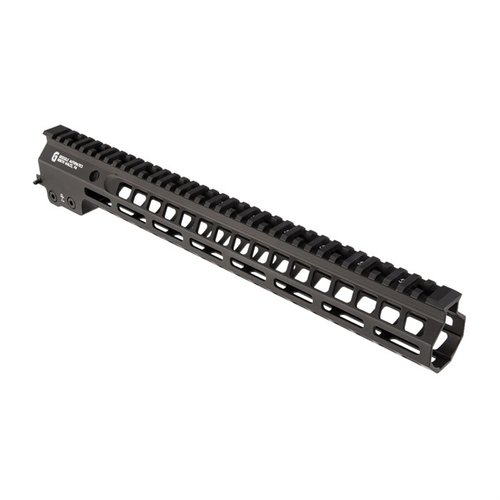 Der Geissele MK14 Super Modular Rail Handguard bietet ein schlankes Design, M-LOK Slots für Zubehör und eine stabile Free-Float-Befestigung für maximale Leistung.