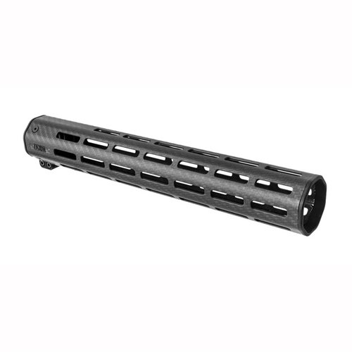 Der Faxon Firearms Streamline Carbon Fiber Handguard ist ultraleicht, stärker als Aluminium, bietet 8 M-LOK Slots und schützt deine Hand vor Hitze.