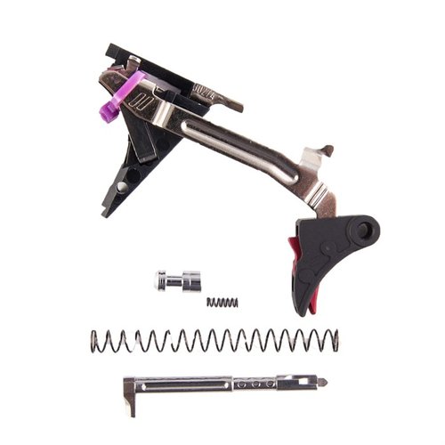 Verbessere dein Glock® Gen 4 mit dem Pro Ultimate Trigger Kit von ZEV TECHNOLOGIES für einen sanften, präzisen Abzug und eine schnelle Rückstellung.