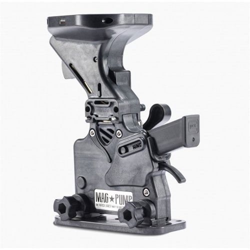 Der 9MM MAGPUMP Loader lädt deine Double Stack Magazine in weniger als einer Sekunde, reduziert Daumenstress und hält 50 Patronen bereit. Kompatibel mit Sig, Glock® und mehr!