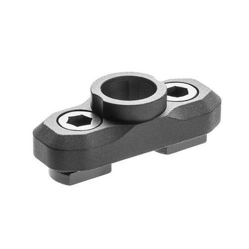 Mit dem Arisaka QD Mount für KeyMod Handguards kannst du einen stabilen QD Sling-Anschluss in minimalistischem Design anbringen, der in 8 Positionen drehbar ist.