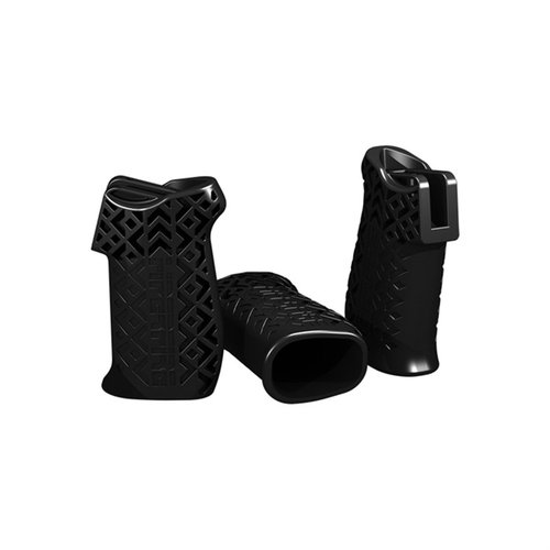 Der AR-15 HIPERGRIP® bietet ergonomischen Komfort, besseren Griff und Kontrolle, schützt den Sicherheitsschalter und passt auf alle mil-spec A2 Griffe.