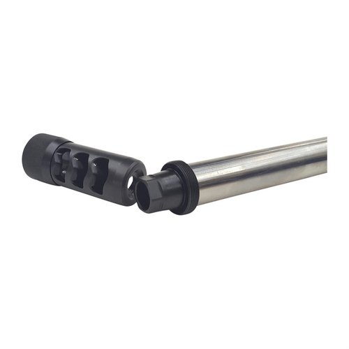 Erweitere deine Waffe mit dem HELLFIRE Muzzle Brake Universal Adapter! Präzise CNC-gefertigt aus Edelstahl, für schnellen Wechsel zwischen Bremsen und Suppressoren.