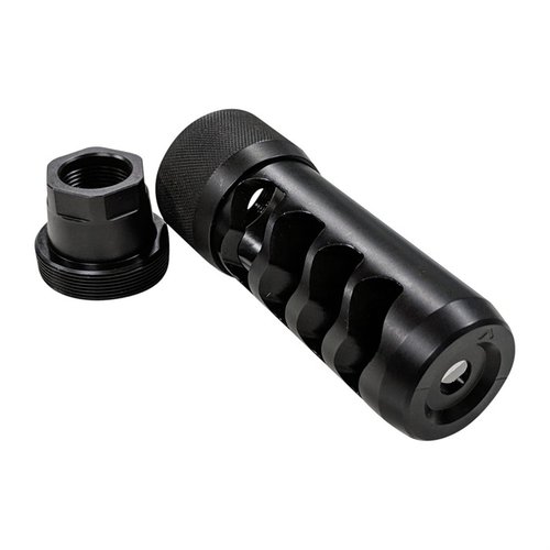 Halte den Rückstoß deiner Magnum-Gewehre mit dem Area 419 Sidewinder Magnum Muzzle Brake unter Kontrolle – einfach zu installieren, keine Shims nötig!