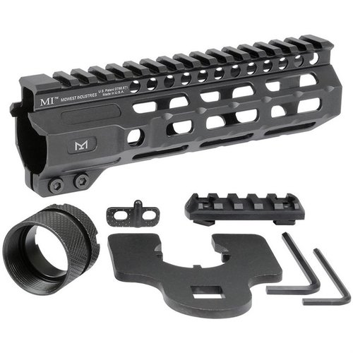 Der Midwest Industries Combat M-LOK Handguard bietet eine robuste, freischwebende Aluminiumkonstruktion mit 7 M-LOK-Punkten und einer durchgehenden Picatinny-Schiene.