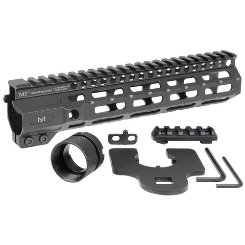 Die Midwest Industries Combat M-LOK Handguard für AR-15 bietet eine robuste, freischwebende Bauweise mit 7 M-LOK-Punkten und einer durchgehenden Picatinny-Schiene.