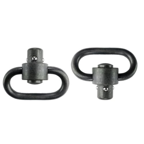 Die Grovtec Heavy Duty Push Button Swivels bieten eine sichere Befestigung für deinen Sling, sind robust, 360° drehbar und bis zu 450 Pfund belastbar.