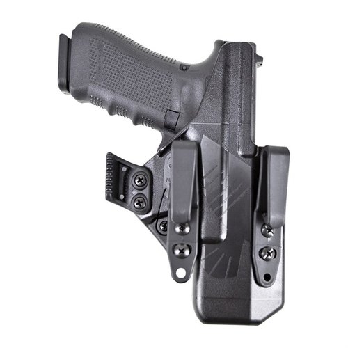 Das Eidolon Holster für Glock® G17 bietet maximalen Komfort und Versteckmöglichkeiten mit einer passgenauen Schale und vielen Zubehörpunkten.