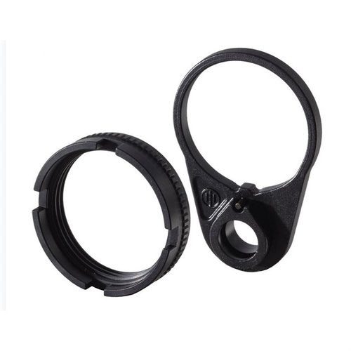 Das Primary Weapons Ratchet Lock Castle Nut End Plate Set ist eine einfache Upgrade-Lösung für dein Gewehr, kompatibel mit mil-spec und kommerziellen Buffer Tubes.