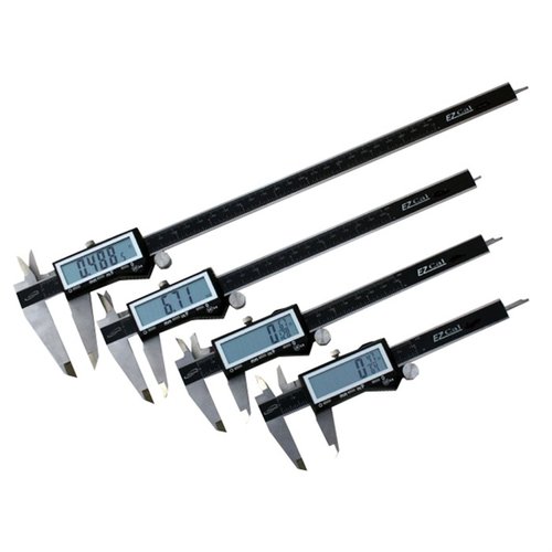 Die iGaging EZ Cal Digitalmessschieber bieten eine präzise Messung von 0-6 Zoll, eine extra-große LCD-Anzeige und sind aus robustem Edelstahl gefertigt.