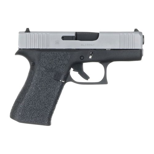 Die TALON Grips für Glock 43X/48 bieten umfassenden Halt mit voller Abdeckung an den Seiten, am Rücken und unter dem Abzug, inklusive GLOCK und TALON Logos.