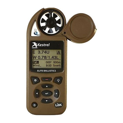Der Kestrel 5700 Elite Meter bietet präzise Ballistikberechnungen, Bluetooth-Verbindung, einfache Bedienung und eine umfangreiche Bibliothek von über 225 Geschossen.
