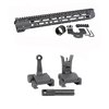 Die AR-15 Slim Line Handguards bieten M-LOK-Anschlusspunkte, eine durchgehende Picatinny-Schiene und Flip-Up Combat Sights für präzises Zielen.