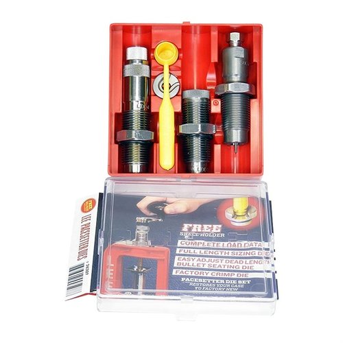 Das PACESETTER 3-Die Set für 6mm Creedmoor enthält alles, was du brauchst: Full Length Sizing Die, Bullet Seating Die, Factory Crimp Die und mehr!