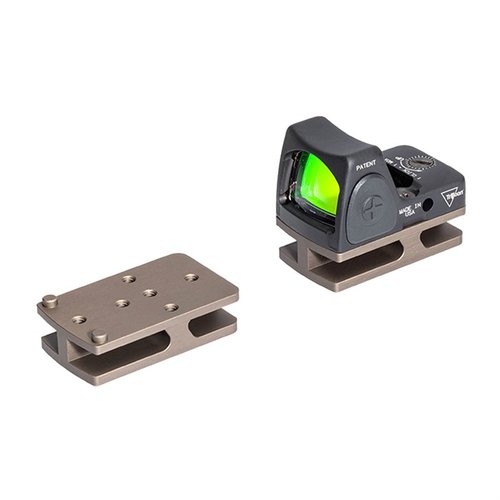 Mit dem Badger Ordnance Condition One Micro Sight Adapter kannst du beliebte Reflex-Optiken wie Trijicon RMR sicher und stabil an deinem Gewehr montieren.
