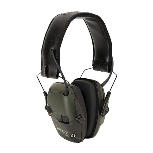 Die Howard Leight Impact Sport Electronic Earmuffs schützen dein Gehör, verstärken Gespräche und Range-Kommandos, während sie gefährliche Geräusche blockieren.