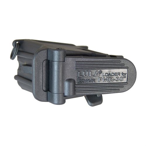 Der KELTEC PMR-30 LULA® Loader macht das Laden deiner .22 WMR Magazine einfach, schont deine Daumen und verlängert die Lebensdauer deiner Magazine.