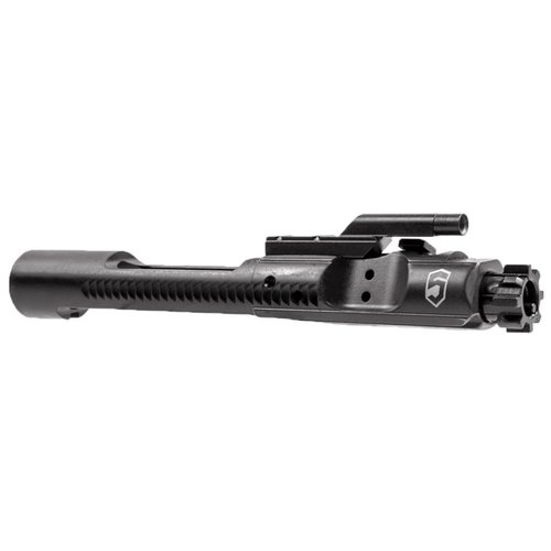 Die Phase 5 AR-15 Chrome Lined Bolt Carrier Group bietet hitzebehandelte, verchromte Innenflächen, eine schwarze Phosphatbeschichtung und HPT/MP getestete Bolzen.