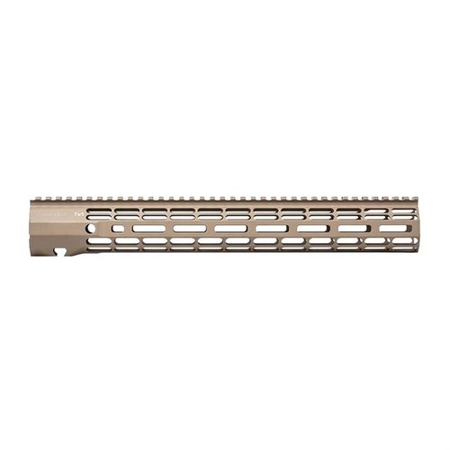Die AR 308 M5 ATLAS R-ONE Handguards bieten ein leichtes Design aus 6061-T6 Aluminium, ein sicheres ATLAS Montagesystem und sind mit M-LOK kompatibel.
