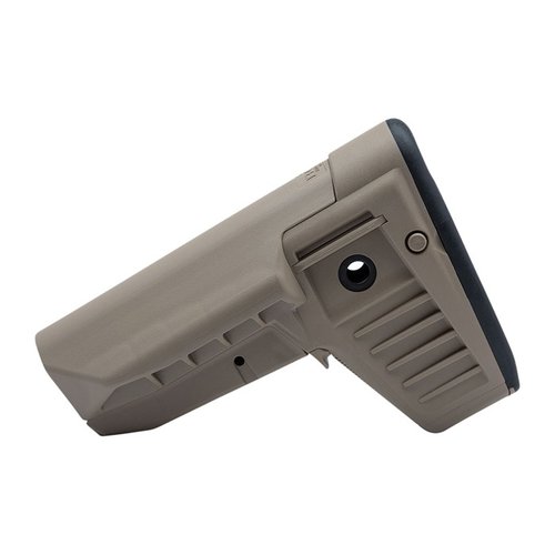 Der BCM Gunfighter SOPMOD Mod 1 Stock bietet verbesserten Wangenauflage, schnelles Sling-Montagesystem, Stauraum im Buttpad und ist snag-free für optimalen Einsatz.