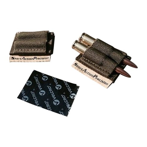 Halte zwei zusätzliche Patronen direkt an deinem Gewehr bereit! Der SAP Two Round Holder passt an fast jede Waffe und ist ideal für .308, .223 und Magnum-Kaliber.