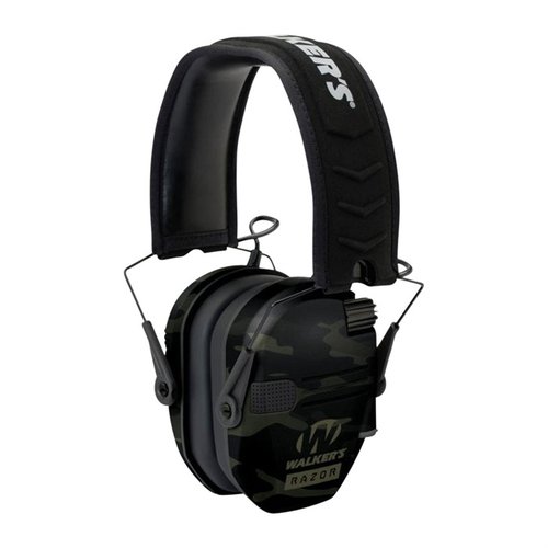 Die Walkers Razor Slim Electronic Muffs bieten kompakten, faltbaren Schutz mit 23 dB Geräuschreduzierung, HD-Lautsprechern und hohem Tragekomfort.