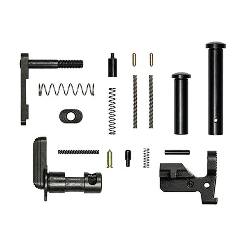 Das Aero Precision AR 308 M5 Lower Parts Kit enthält alle notwendigen Teile für dein .308 Build, jedoch ohne Fire-Control Group oder Pistolengriff.