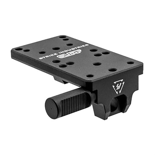 Die SCORPION Universal Reflex Mount für GLOCK® bietet eine extrem niedrige Bore-Achse, einfache Montage ohne Schneiden der Schlitze und ist mit vielen Red Dot Optiken kompatibel.