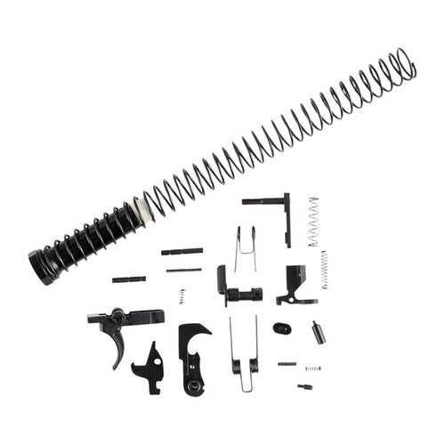 Das AR-15 KP-15 PARTS KIT von KE ARMS enthält alle Mil-Spec Komponenten, die du benötigst, um deinen KP-15 Receiver komplett zu machen, inklusive Carbine Buffer und Feder.