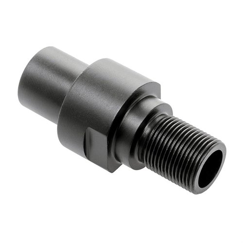 Der CMMG PS90 Thread Adapter wandelt die M12X1.0LH Gewinde deines PS90 SBR in ein gängiges 1.2-28 TPI Gewinde um, damit du deine Mündungsgeräte problemlos nutzen kannst.