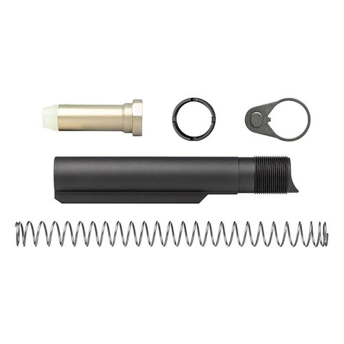 Das AR .308 Enhanced Carbine Buffer Kit bietet einen verbesserten Buffer Tube, der Carrier Tilt verhindert, Wasser ableitet und die Installation von Buttstocks erleichtert.