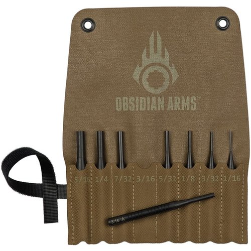 Das Obsidian Arms 8-teilige Punch Set ist ideal für den Schießstand, tragbar in einer robusten Tasche und aus haltbarem 4140 Alloy Steel gefertigt.