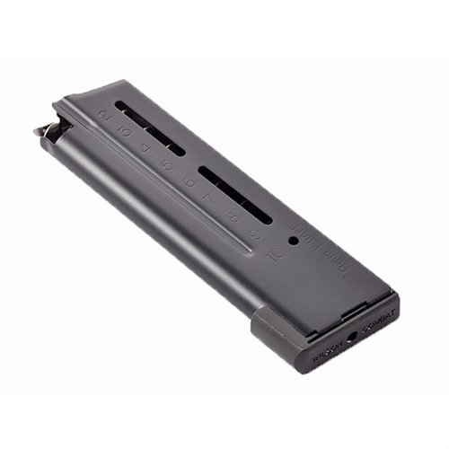 Die Wilson Combat ETM 9mm Magazine bieten maximale Zuverlässigkeit, einfaches Laden, positive Verriegelung und sind in Edelstahl oder Schwarz erhältlich.