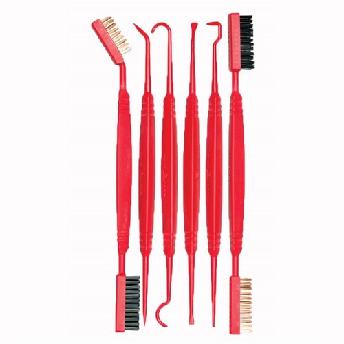 Die ACCU-GRIP Picks & Brushes von Real Avid bieten präzise Kontrolle, liegen gut in der Hand und reinigen selbst die tiefsten Ecken deiner Waffe schonend.