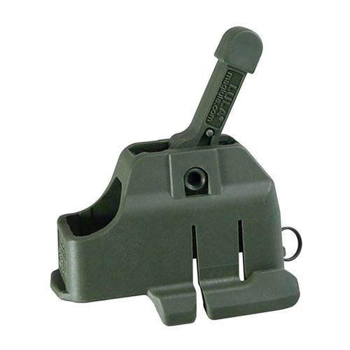 Der AR-15/M16 MAG LOADER aus robustem, leichtem Polymer lädt Magazine schnell und schont deine Finger, während er die Lebensdauer der Magazine verlängert.